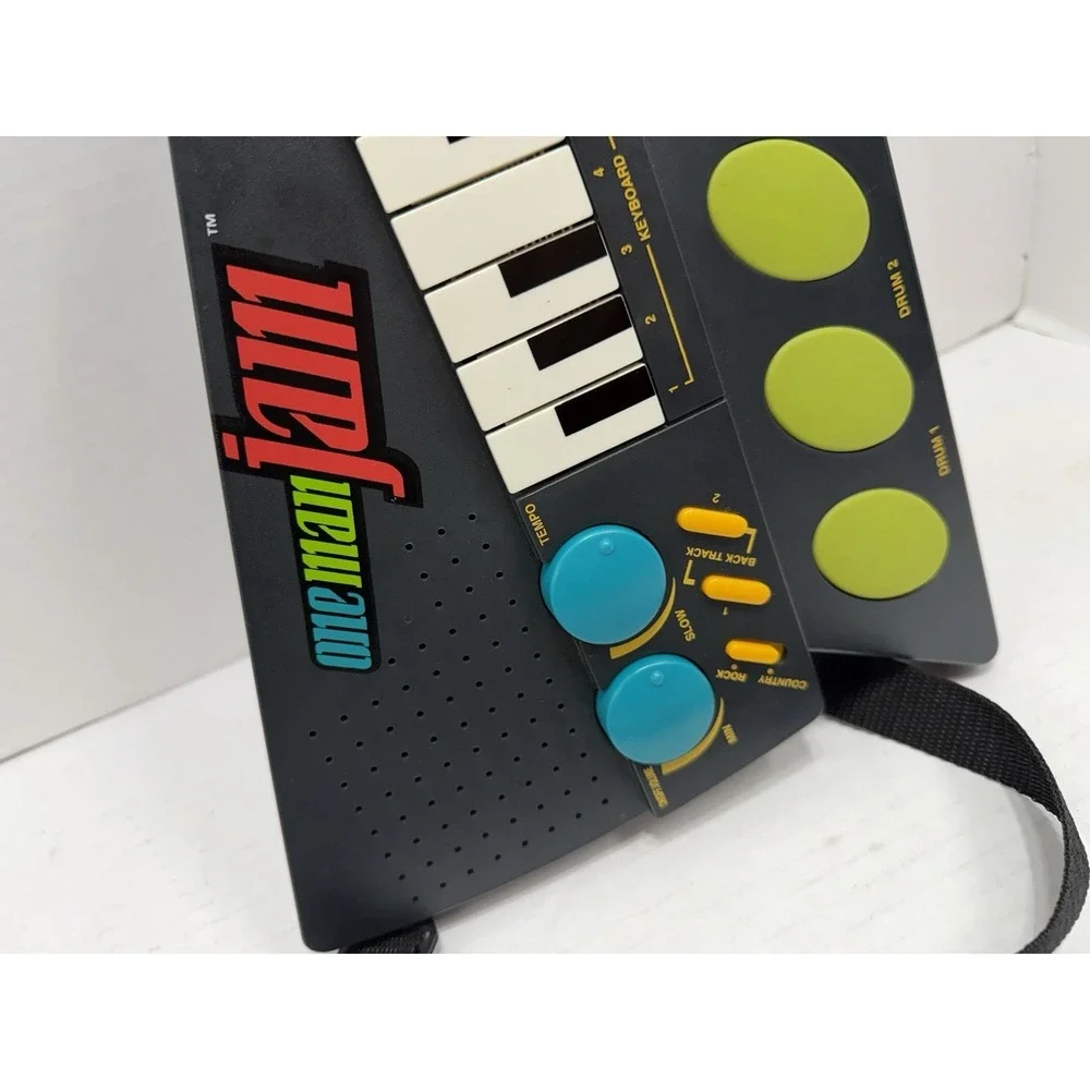 One Man Jam Electronic Guitar MGA 1996 Micro Games Vintage Musical Toy Keyboard